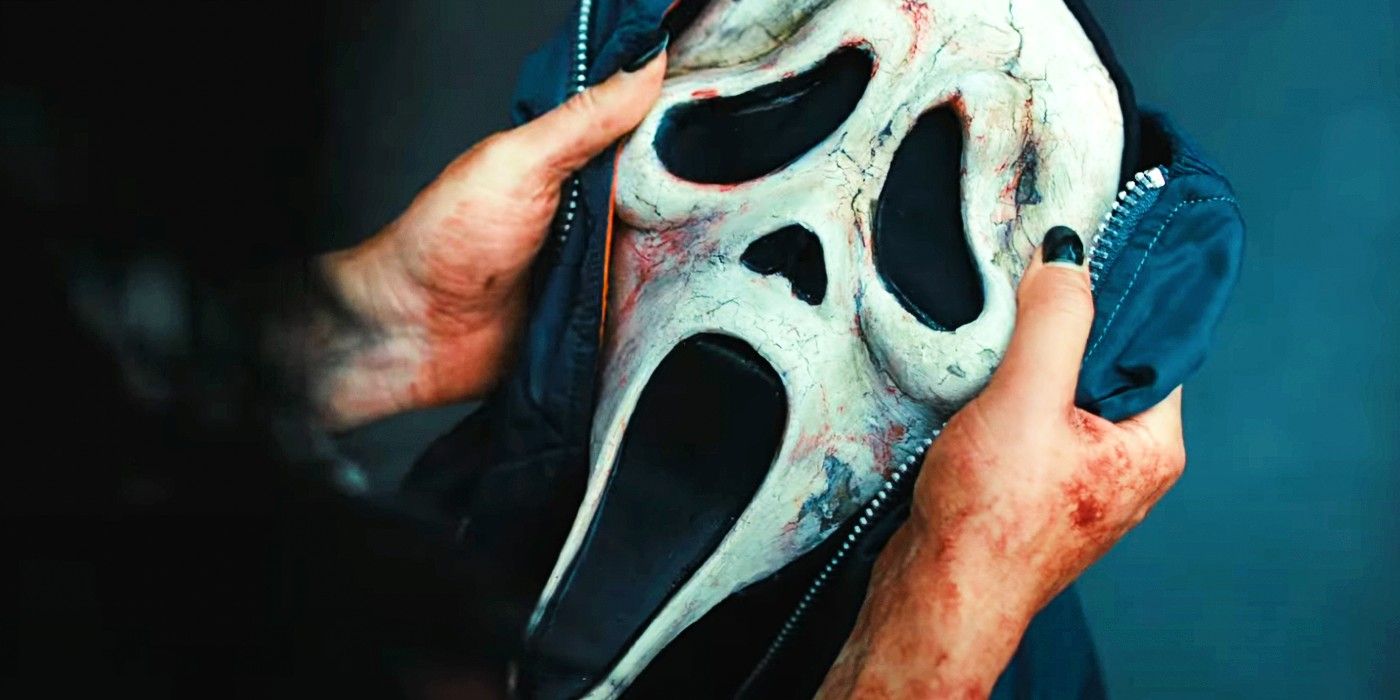 Sam holds the Ghostface mask in Scream 6 