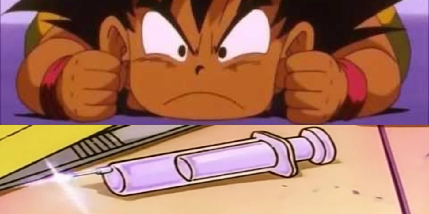 Goku tem medo de agulhas.