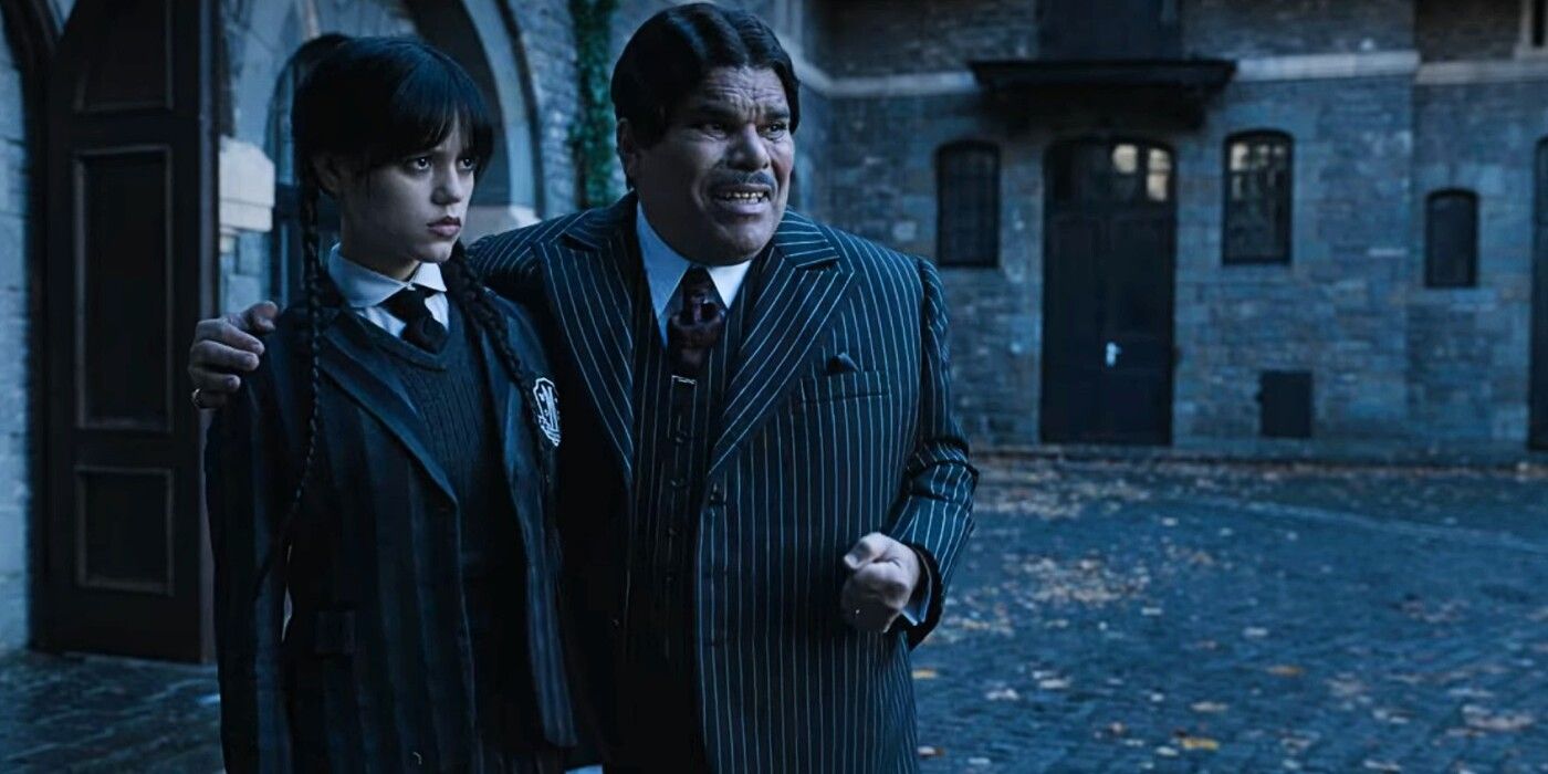 Gomez e Wednesday Addams estão lado a lado em Wednesday