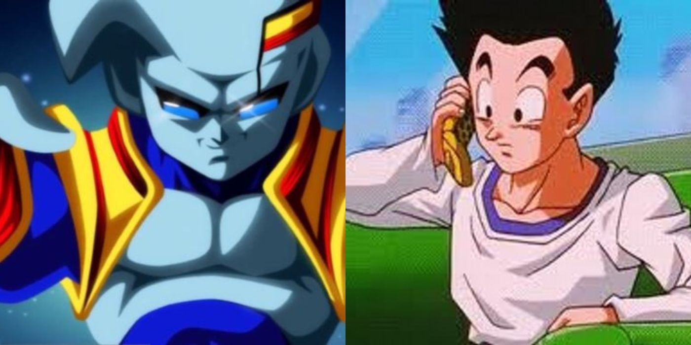 Goku vê seu filho Goten pela primeira vez 