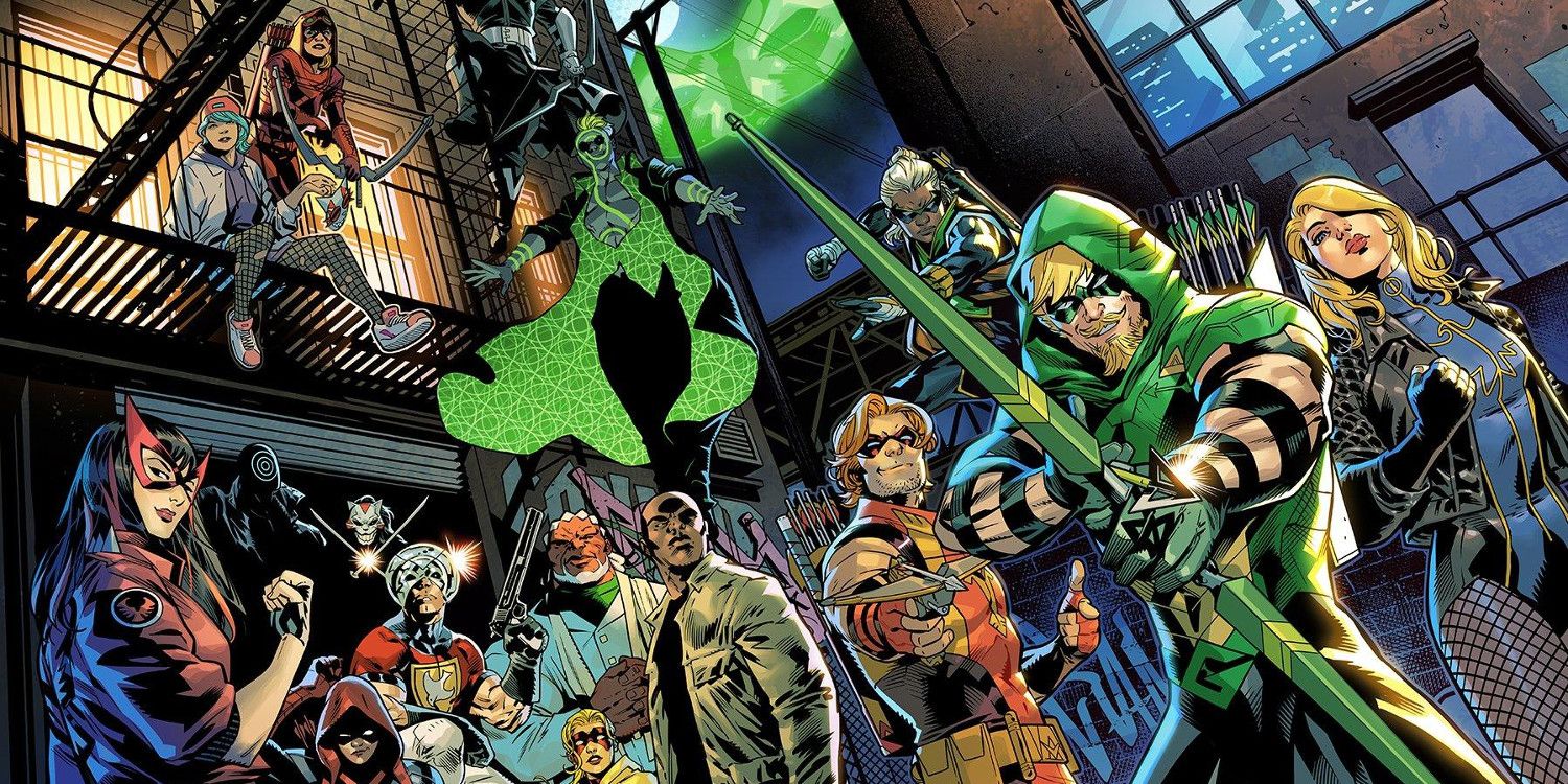 Green Arrow Family and Villains on Green Arrow #1 2023 Cover cropped