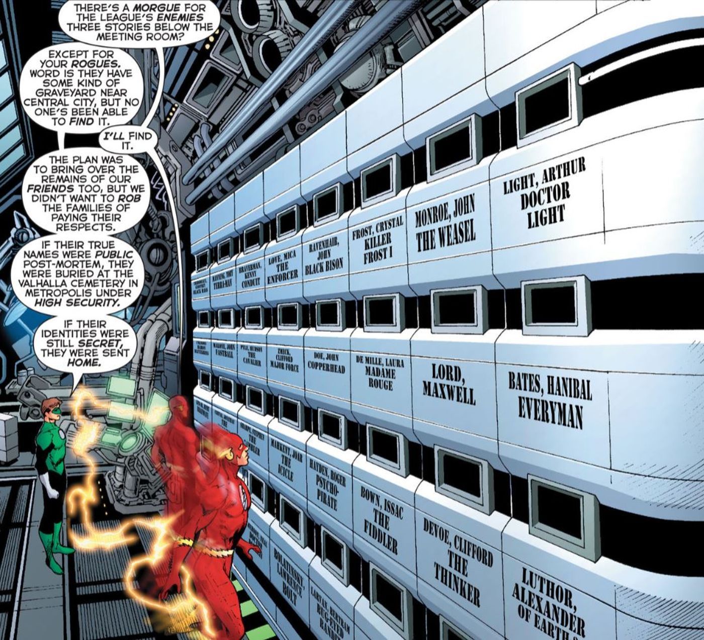 Lanterna Verde Flash Liga da Justiça Morgue DC Comics