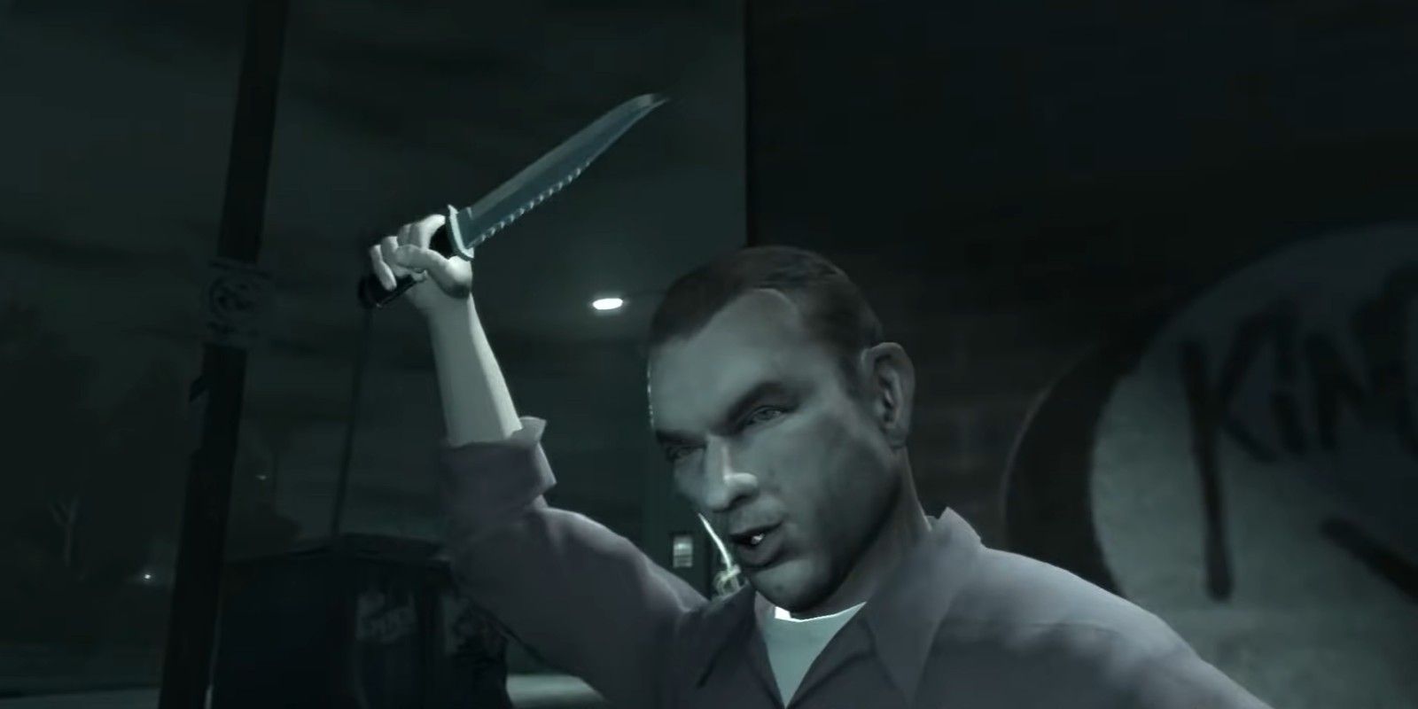 Eddie Low wielding a knife in Grand Theft Auto 4