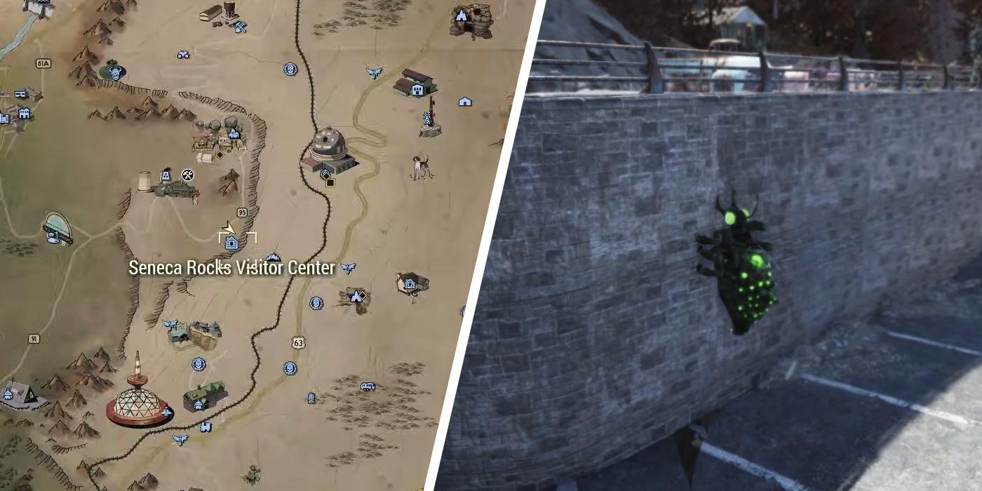 Guaranteed Honey Beast Spawn Location on Concrete Wall in Fallout 76