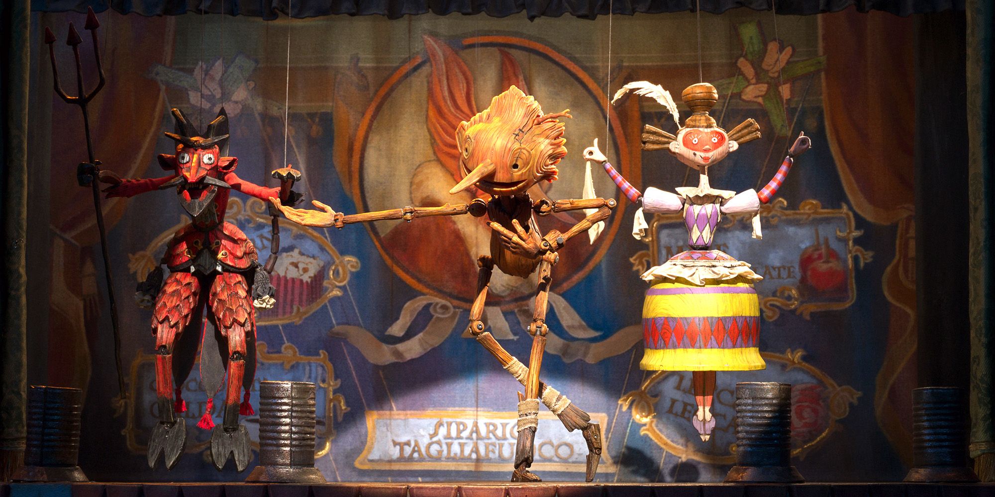 Guillermo del Toro Pinocchio dances on stage