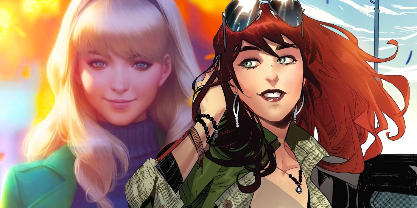 Spider-Man's Gwen Stacy and Mary Jane Watson in Marvel Comics