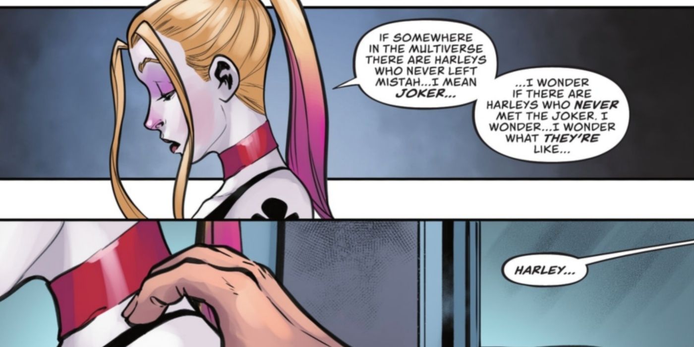 Harley Quinn thinks about the multiverse and the Joker in Harley Quinn #25