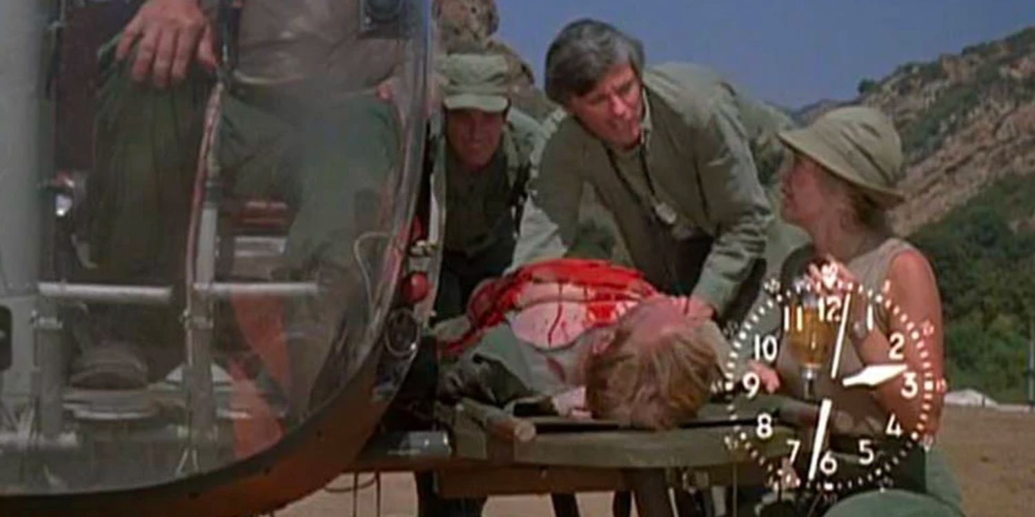 Hawkeye and Hot Lips in the Life Time episode of MASH-1