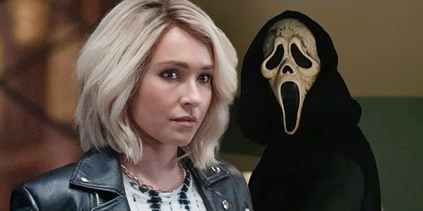 Custom image of Hayden Panettiere as Kirby and Ghostface in Scream 6.