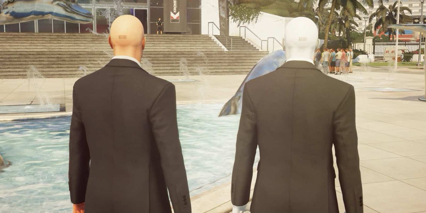 Duas versões do Agente 47 ficam lado a lado no Modo Fantasma de Hitman 2