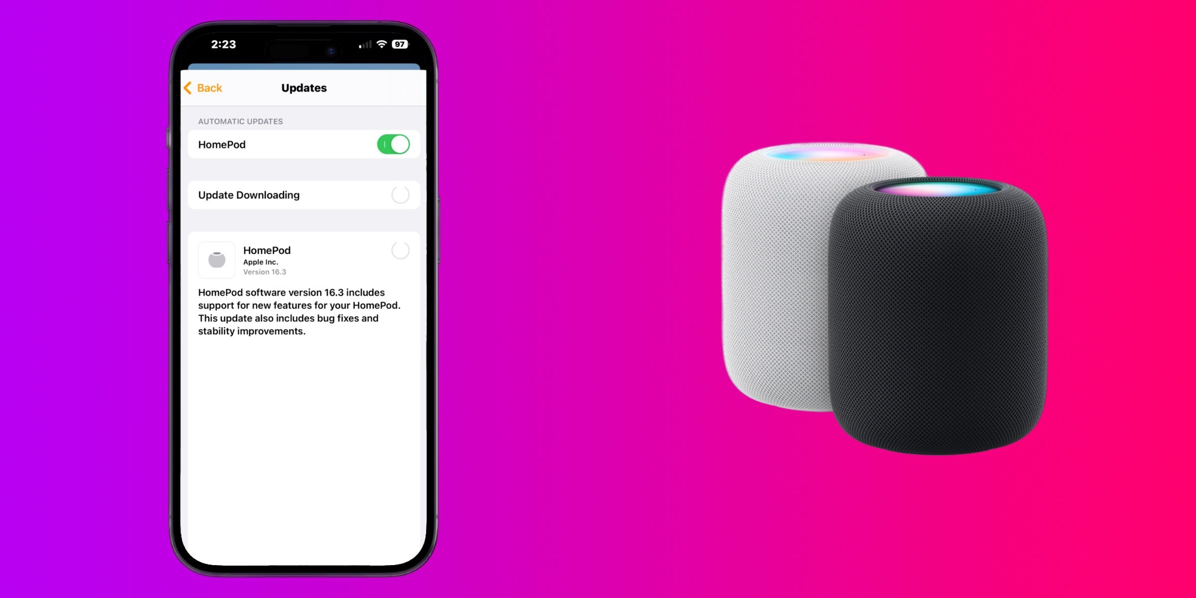HomePod OS 16.3 Rolls Out With Temperature Sensing, Find My Upgrades, & More
