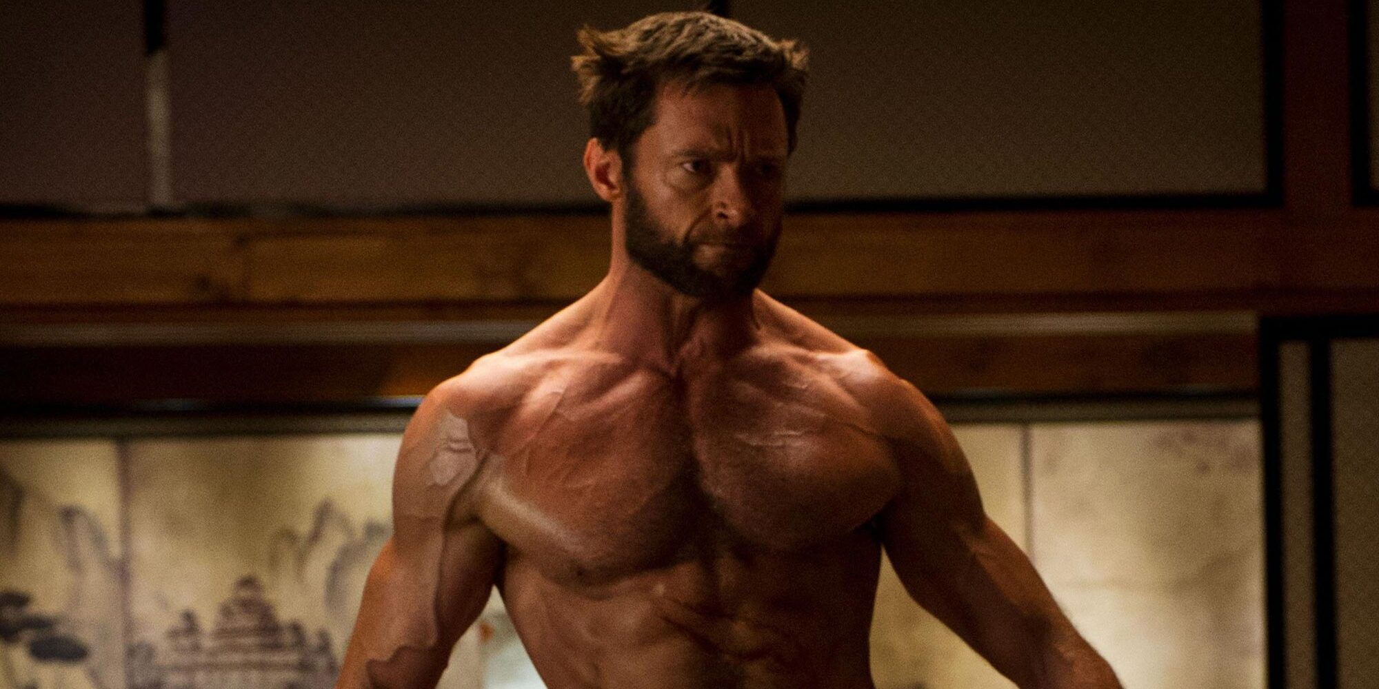 Hugh Jackman as Logan in The Wolverine