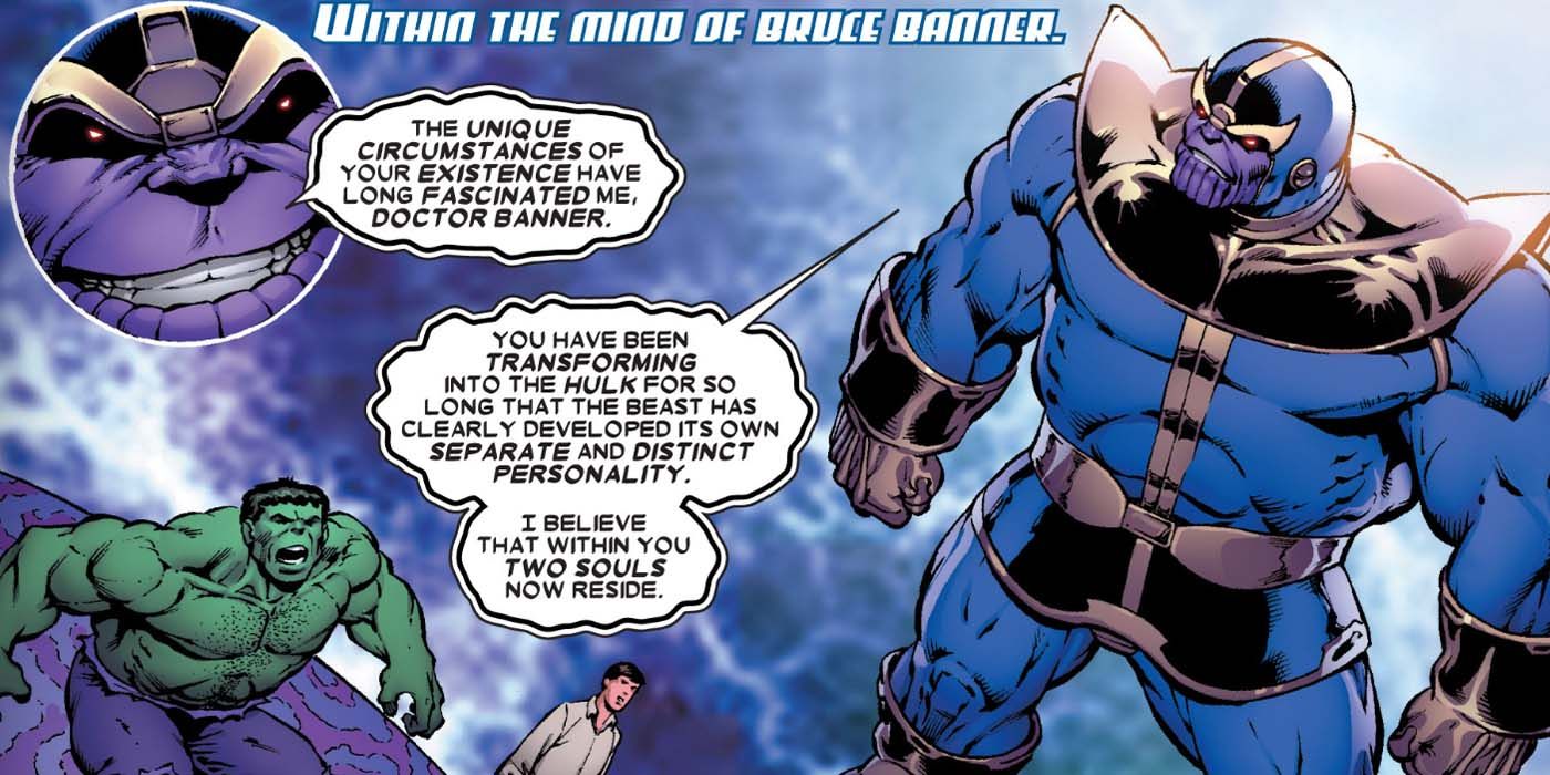 Hulk Bruce Banner - Teoria das Duas Almas de Thanos