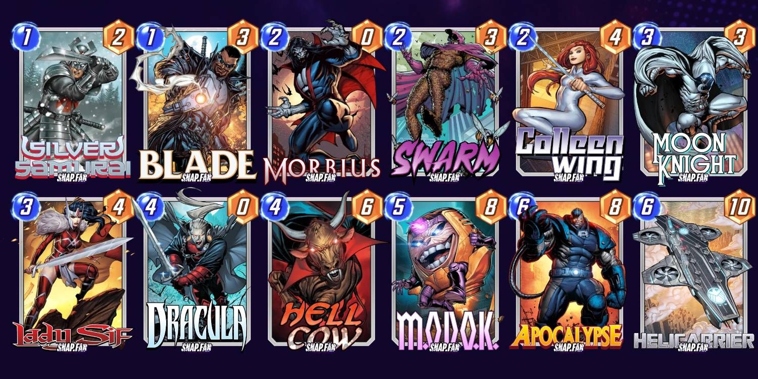Marvel Snap MODOK Apocalypse Deck Build With Each Card Energy and Power Displayed