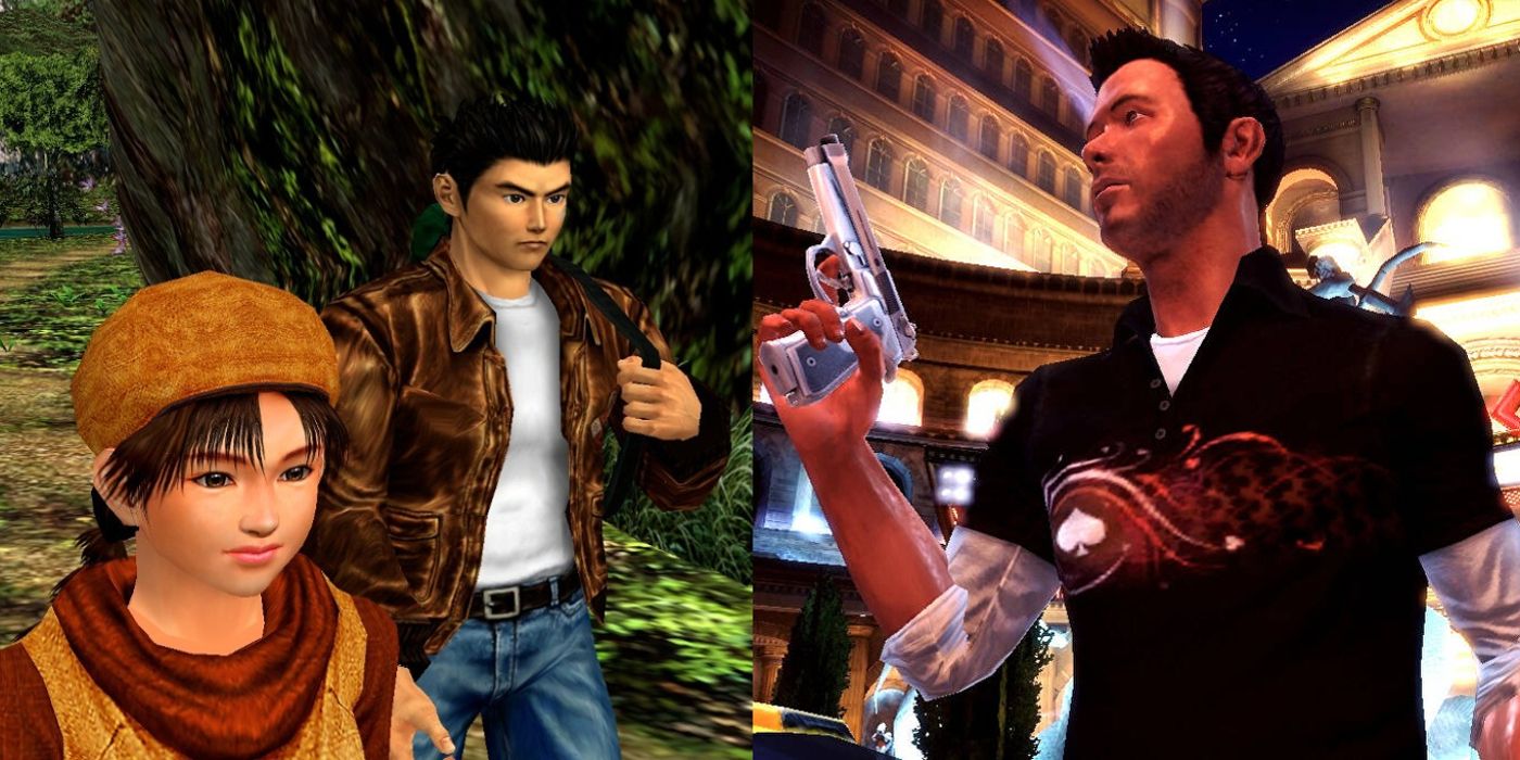 Footage from Shenmue and This is Vegas is seen side by side
