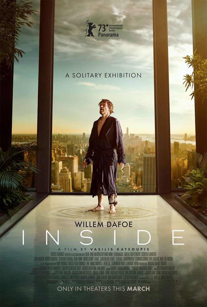 Willem Dafoe Is Trapped In A Penthouse Apartment In Inside Movie Poster