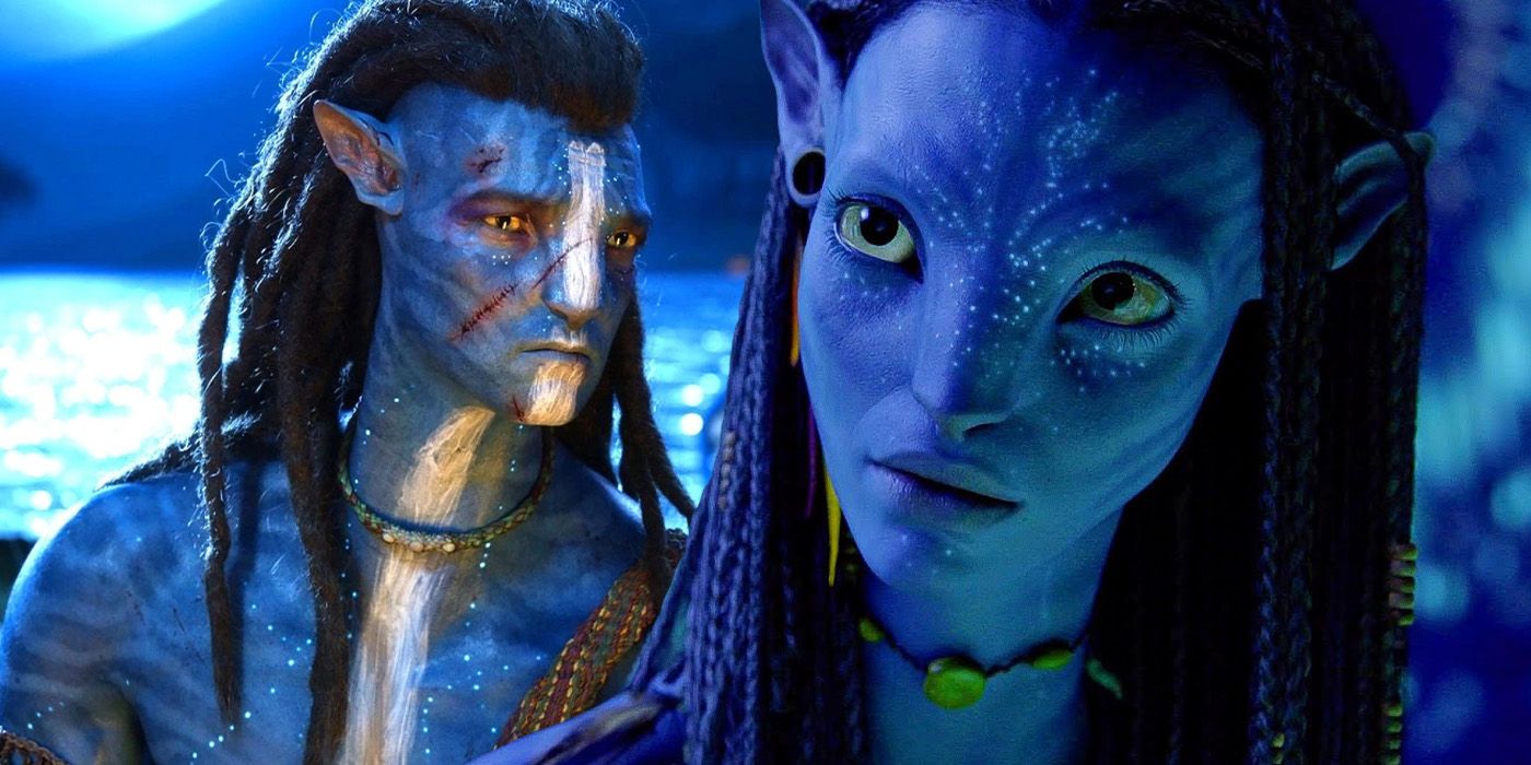 jake and neytiri as na'vi in avatar and the way of water