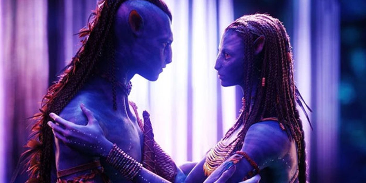 jake and neytiri at the tree of souls in avatar