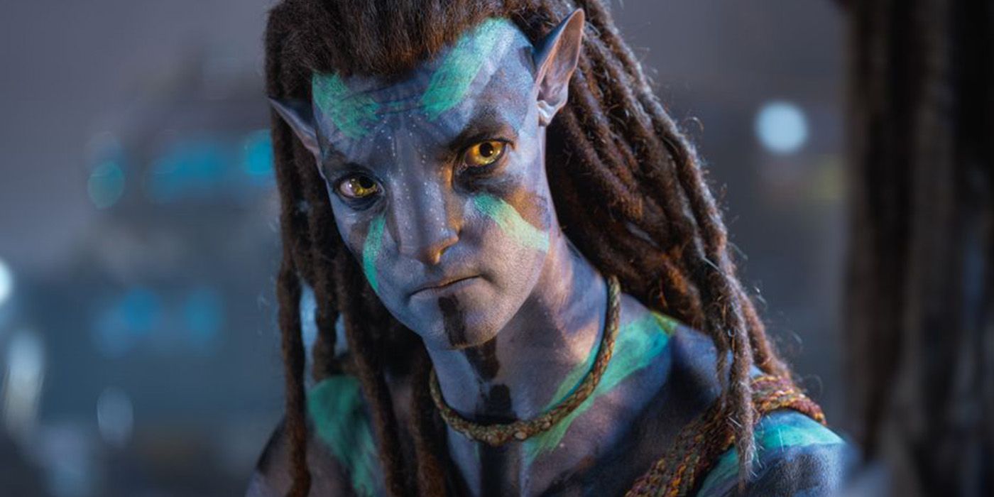 Jake Sully looking determined in Avatar: The Way Of Water