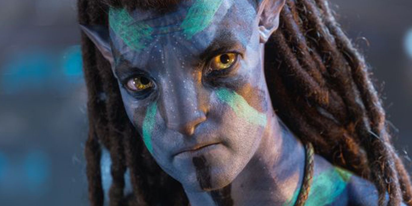 jake sully in war paint in avatar the way of water