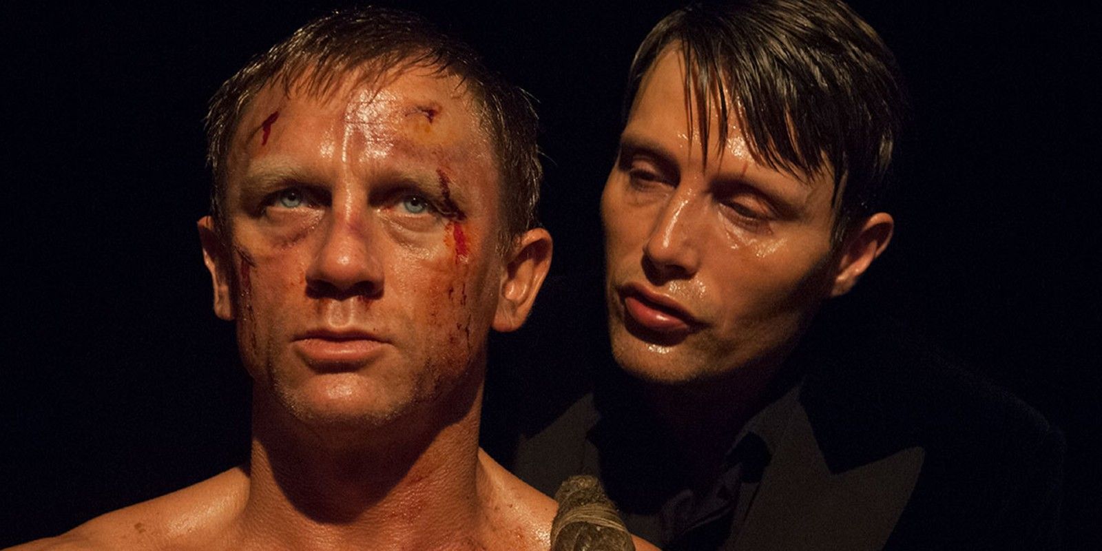 Daniel Craig and Mads Mikkelson in Casino Royale