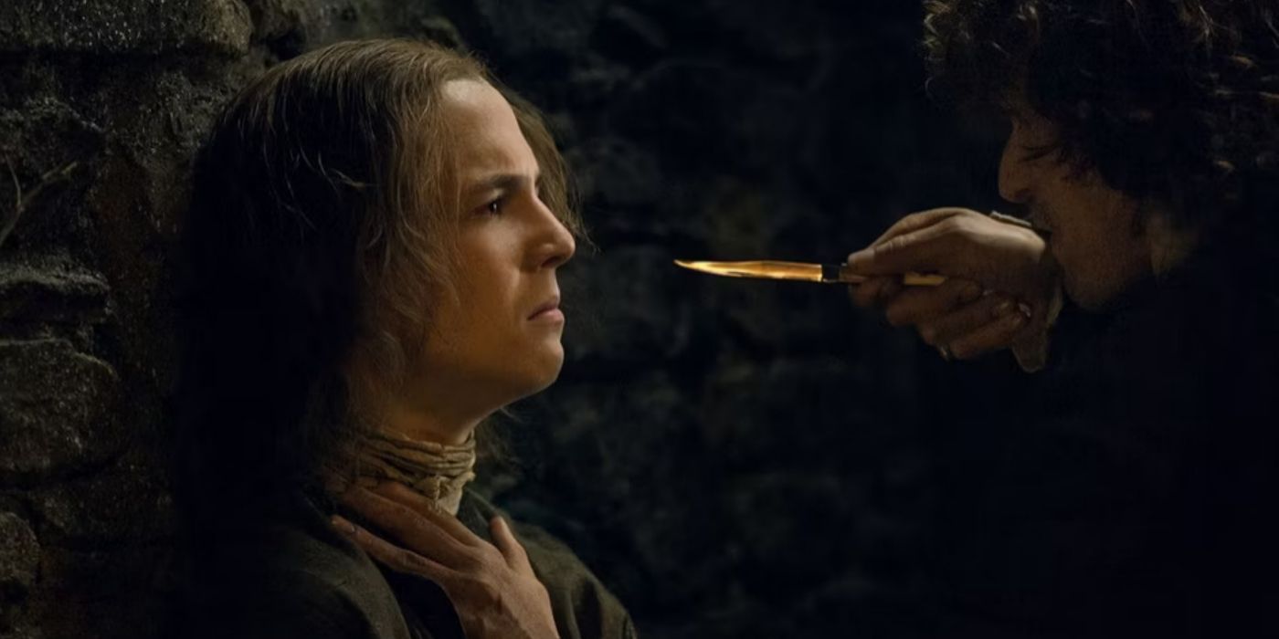 Jamie threatens John Grey in Outlander