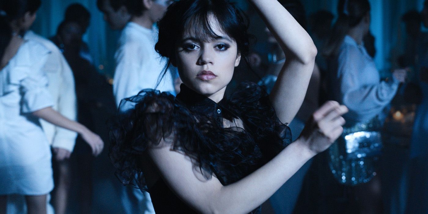 jenna ortega dançando na quarta-feira