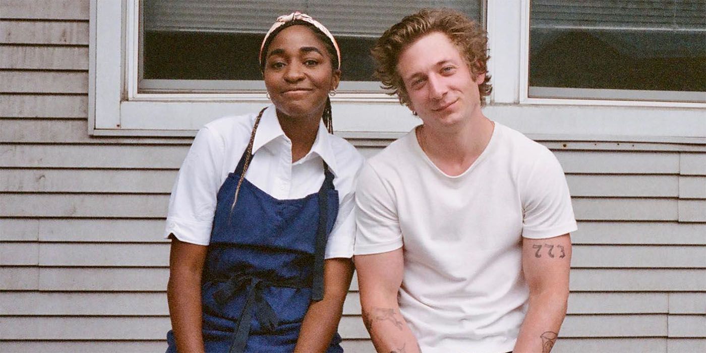 Jeremy Allen White e Ayo Edebiri em O Urso