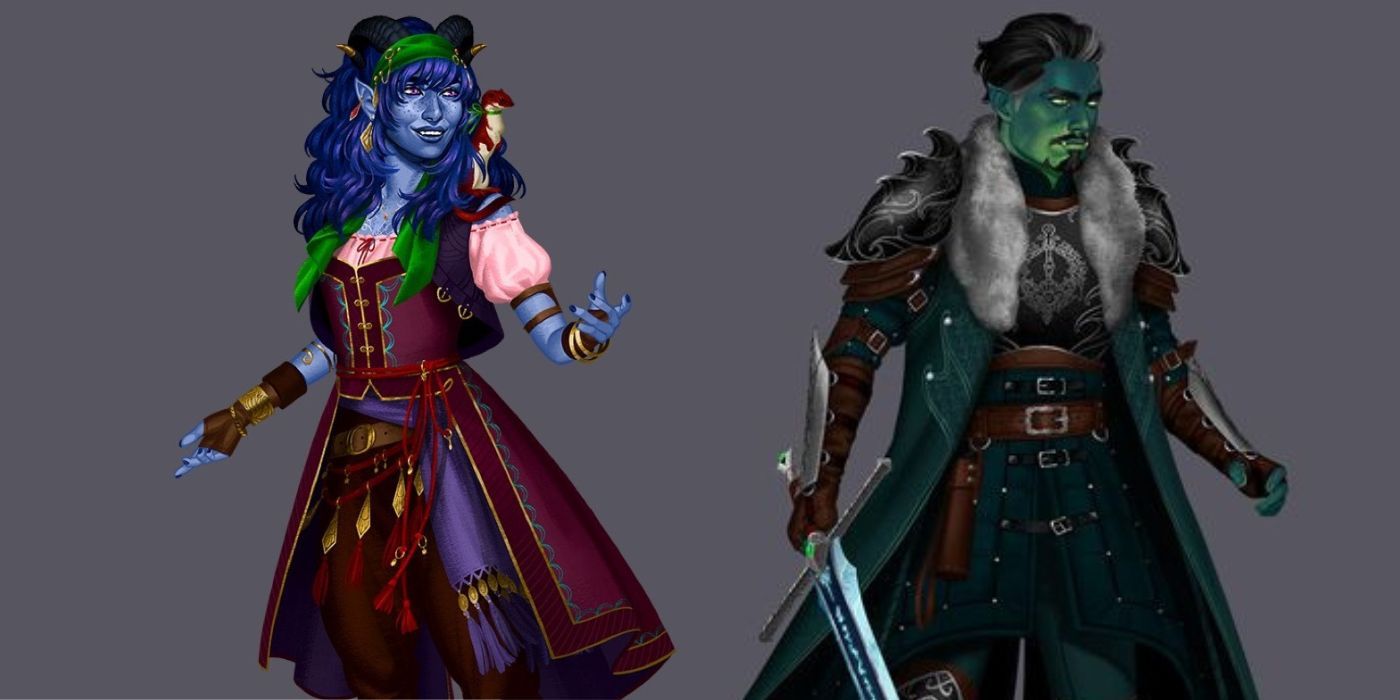 Side by side image of Jester and Fjord in Mighty Nein Reunited
