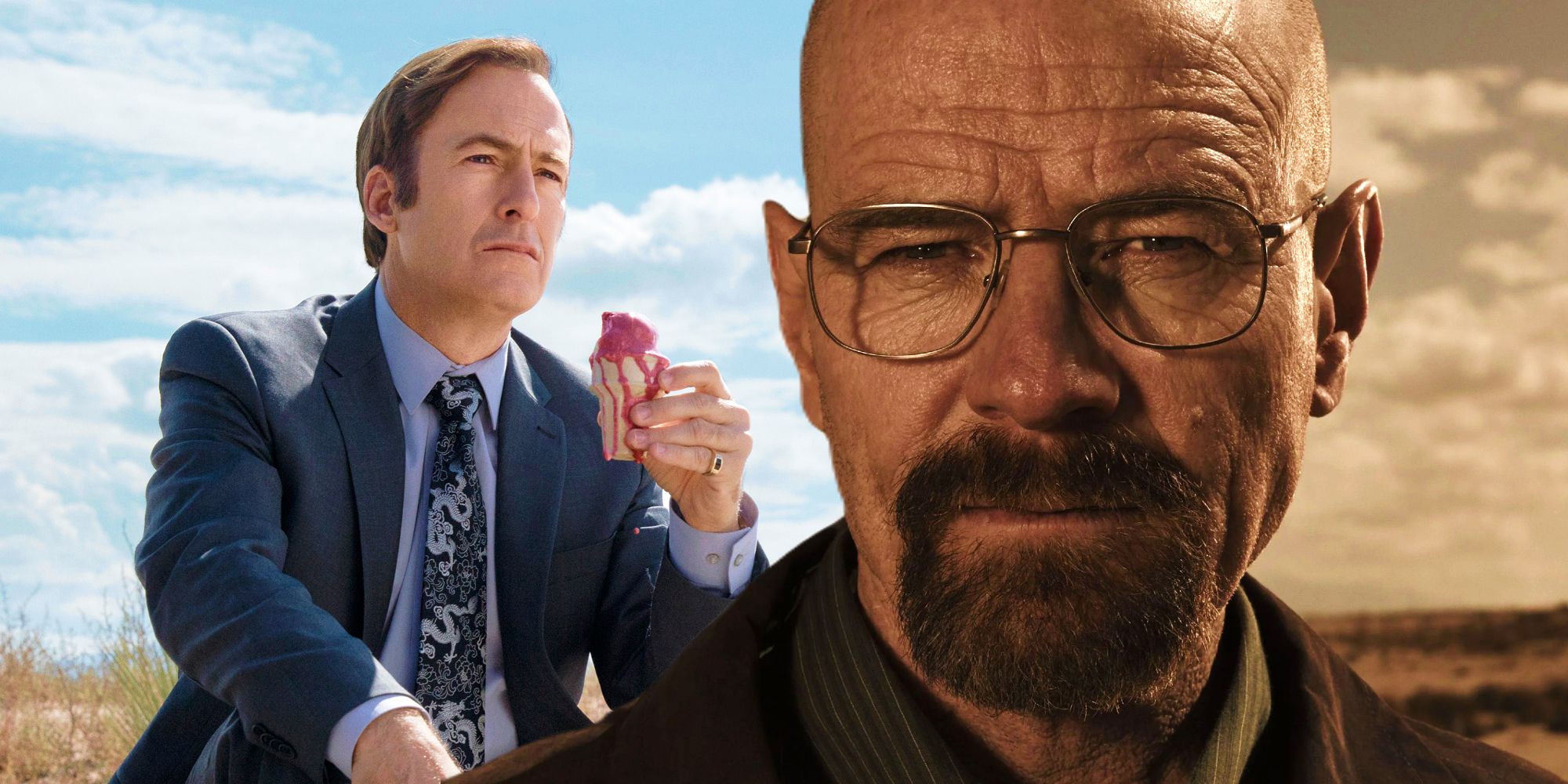Jimmy McGill in Better Call Saul and Walter White in Breaking Bad