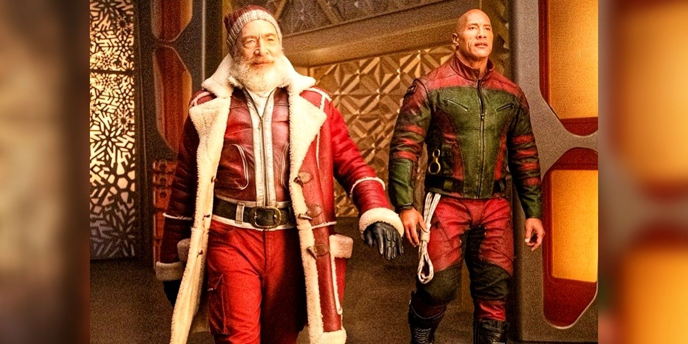 JK Simmons' Santa Struts Alongside Dwayne Johnson in New Red One Image