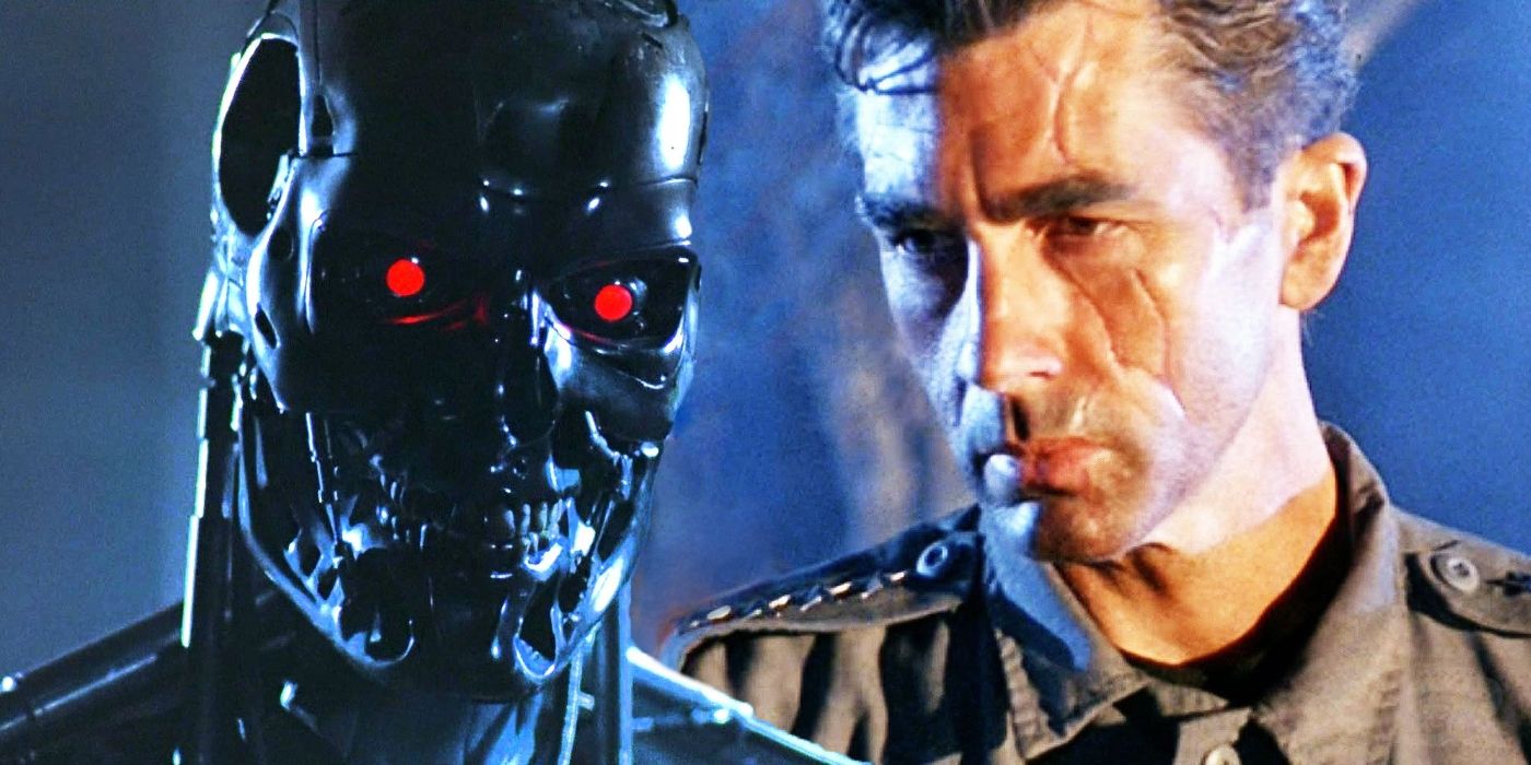 John Connor with a Terminator.