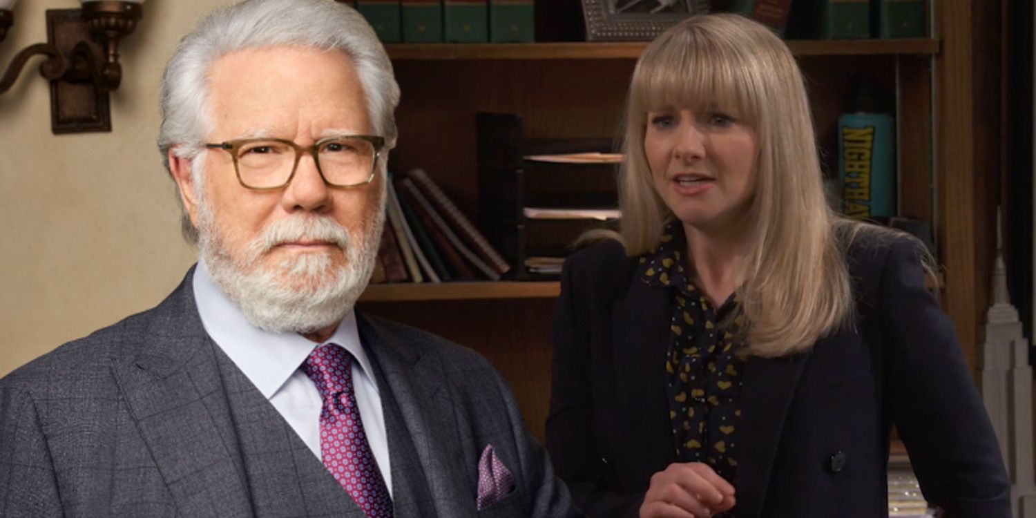 John Larroquette and Melissa Rauch in Night Court