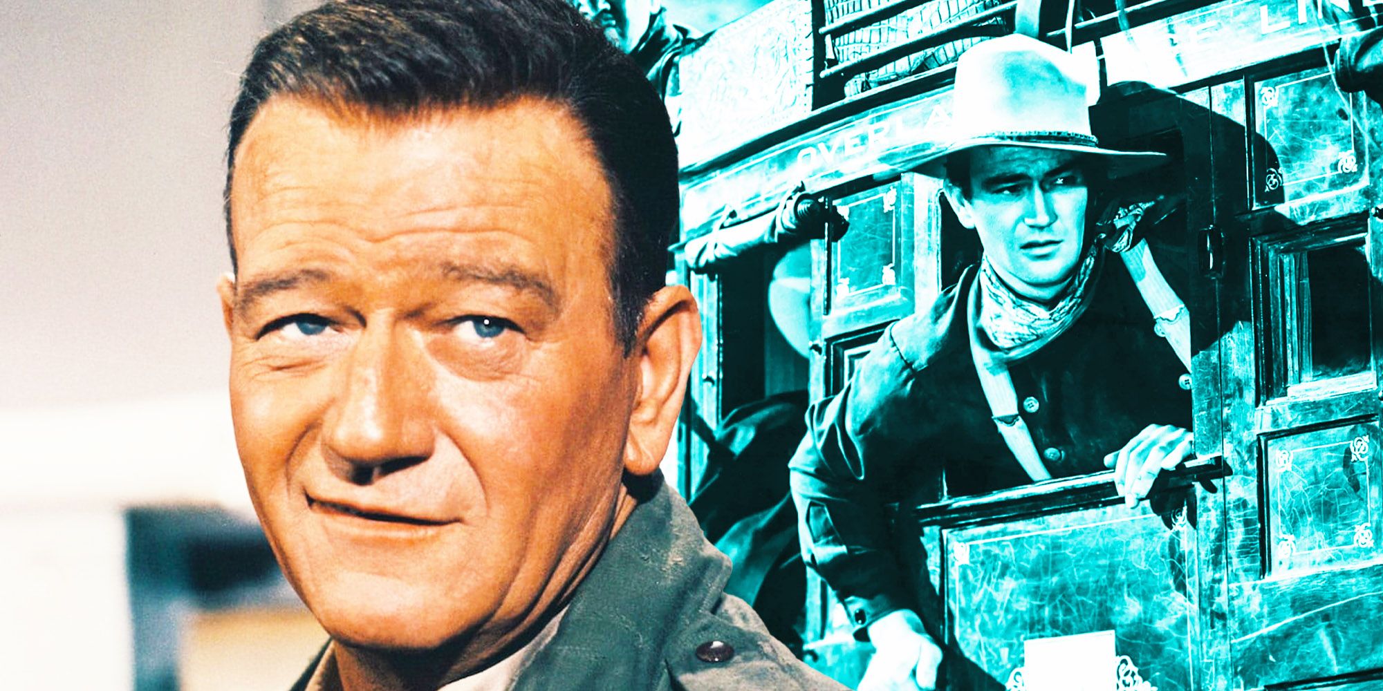 John Wayne versus Wayne's Ringo Kid from Stagecoach