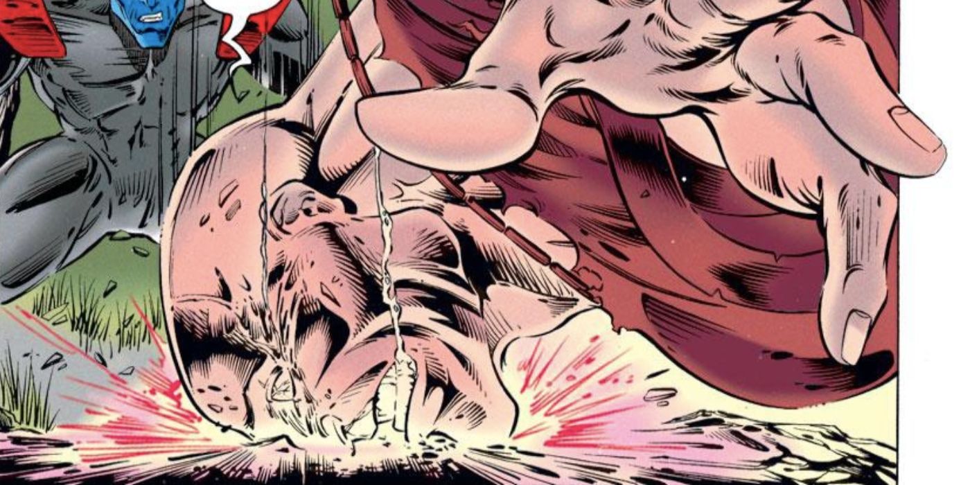 Juggernaut is killed by a brain aneurysm.