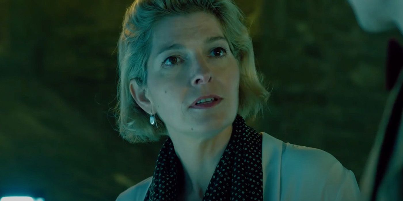 kate stewart as the leader of unit in doctor who