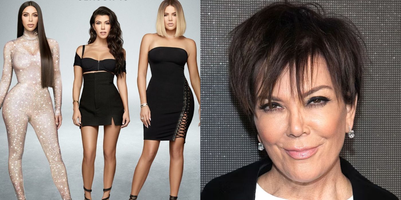 Keeping Up with the Kardashians split screen image.