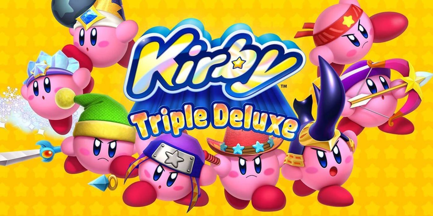 Kirby Triple Deluxe for the 3DS.