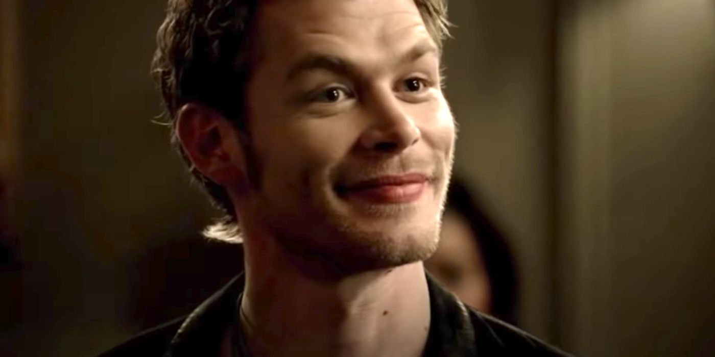Klaus smiling on The Vampire Diaries