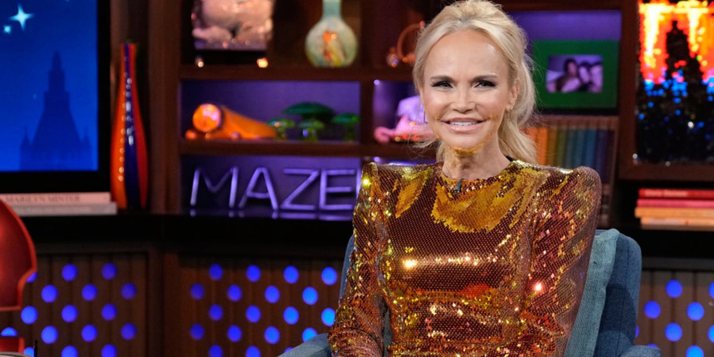 Kristin Chenoweth smiling on Watch What Happens Live 