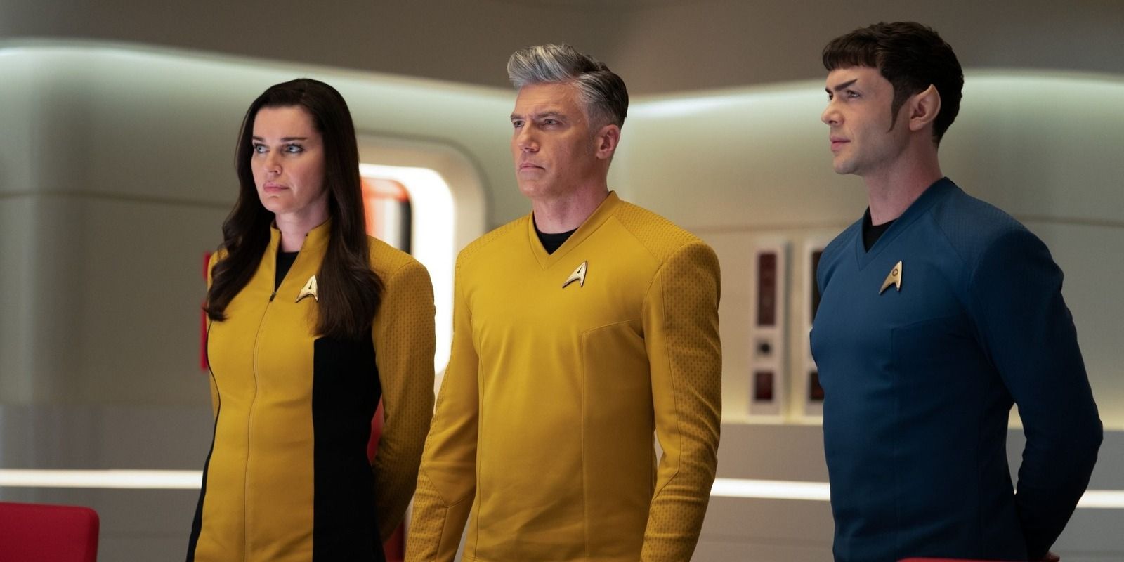 Star Trek: Strange New Worlds Pike, Spock, and Number 1
