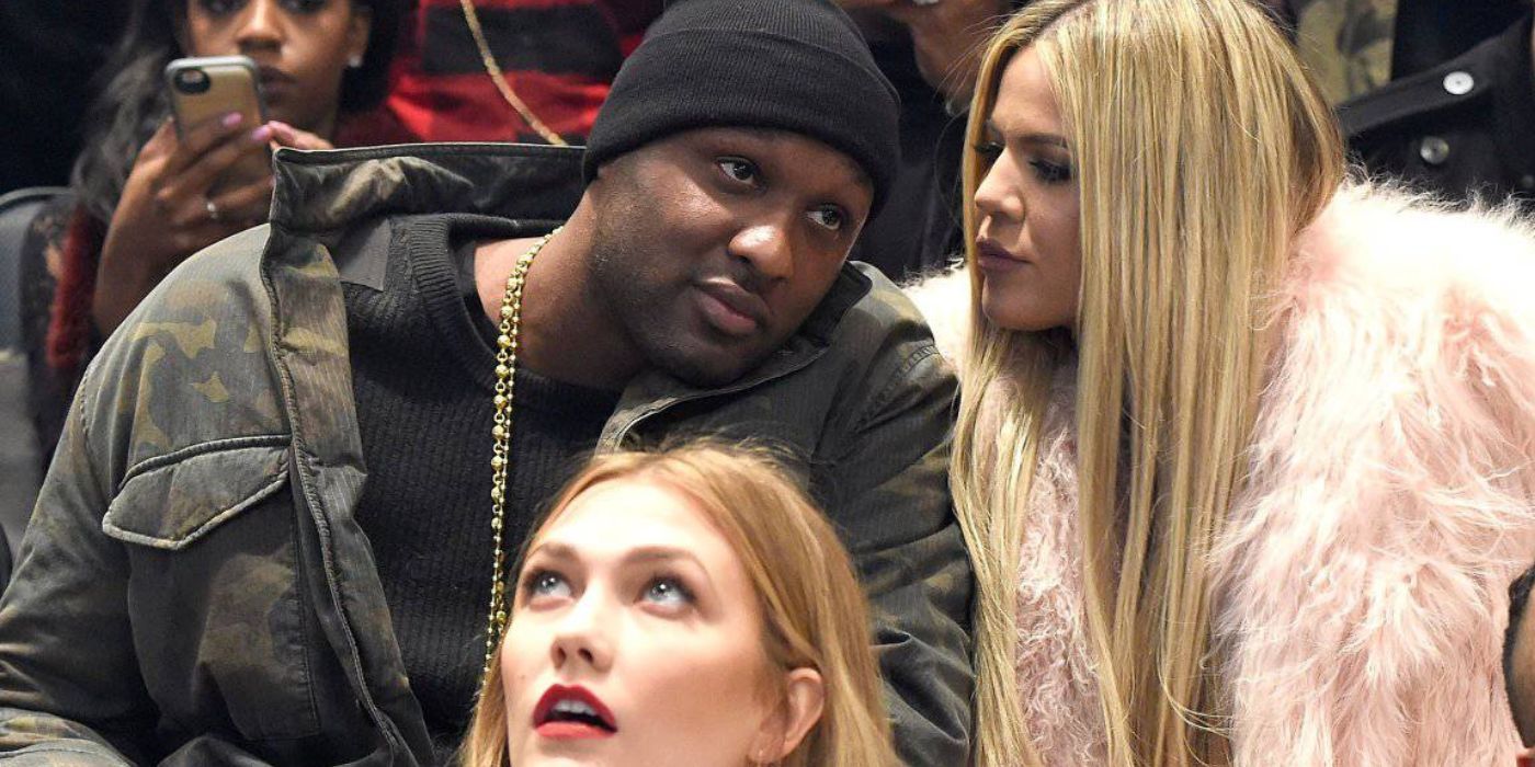 Lamar and Khloe to a basketball game