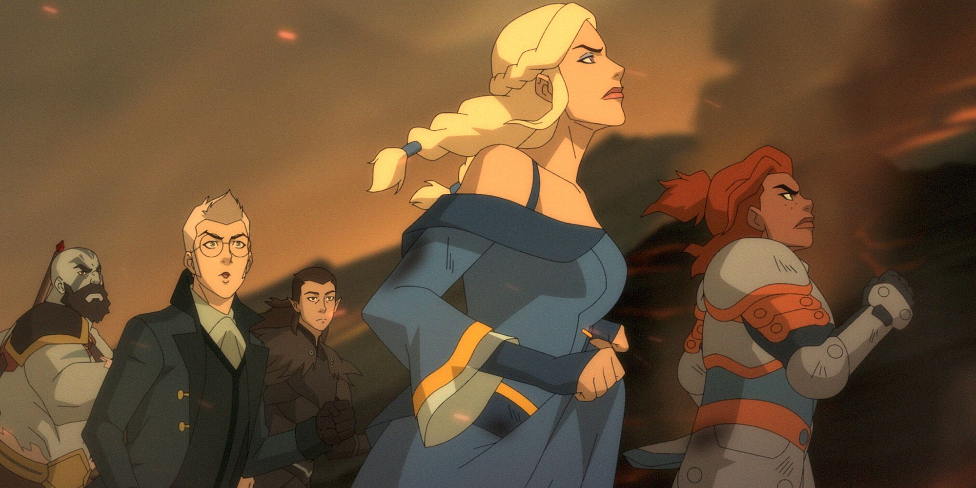 Legend of Vox Machina Travis Willingham as Grog Strongjaw Taliesin Jaffe as Percy de Rolo Liam O'Brien as Vax’ildan Indira Varma as Lady Allura Vysoren Stephanie Beatriz as Lady Kima of Vord