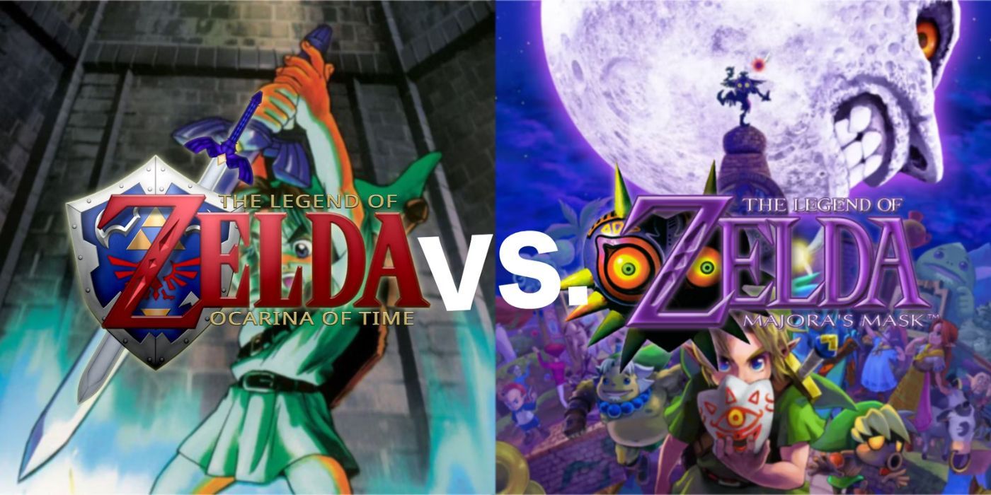 Gráfico Legend of Zelda Ocarina of Time VS Majoras Mask