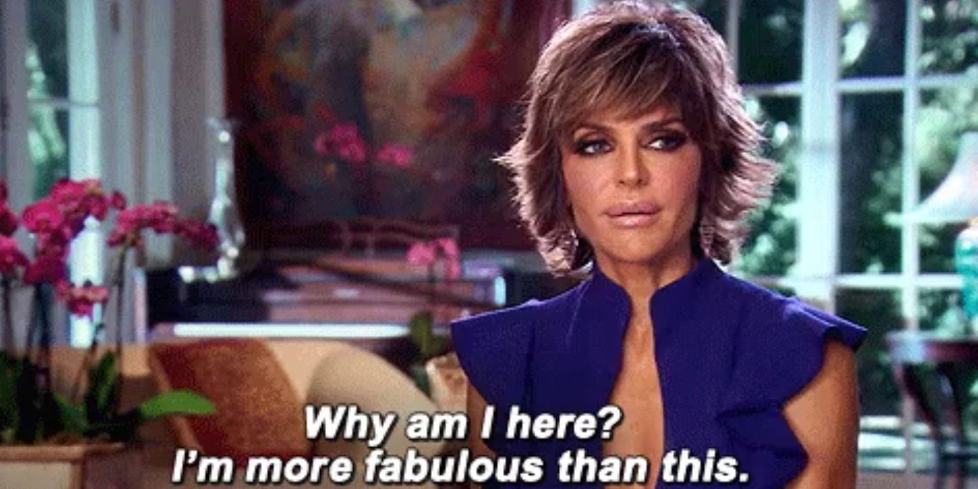 Lisa Rinna talking about how fabulous she is on RHOBH