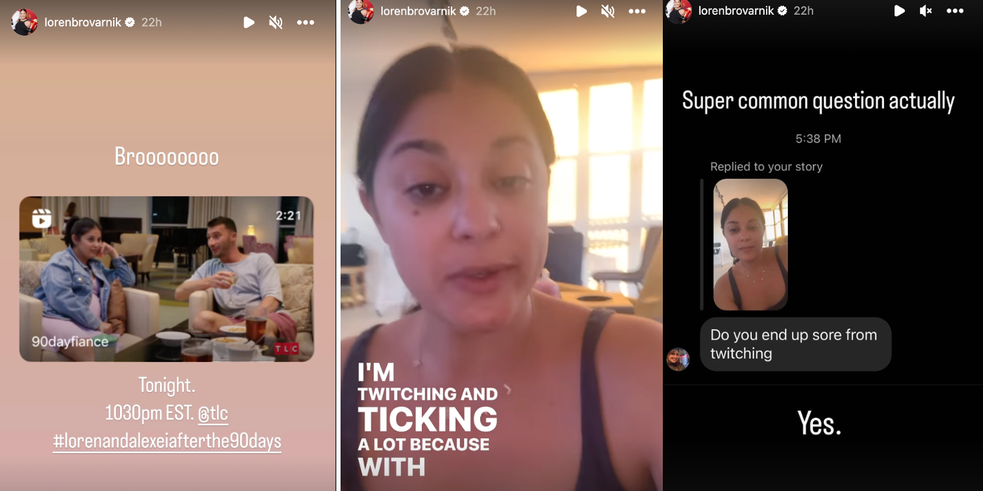 90 Day Fiancé star Loren Brovarnik talks about Tourette Syndrome on Instagram