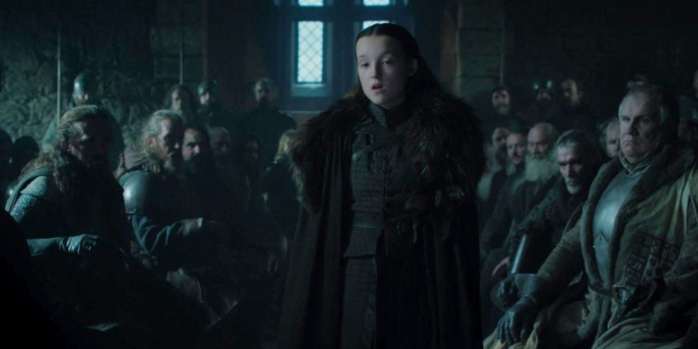 Lyanna Mormont se dispute à propos de Jon qui plie le genou dans la saison 8 de Game of Thrones 