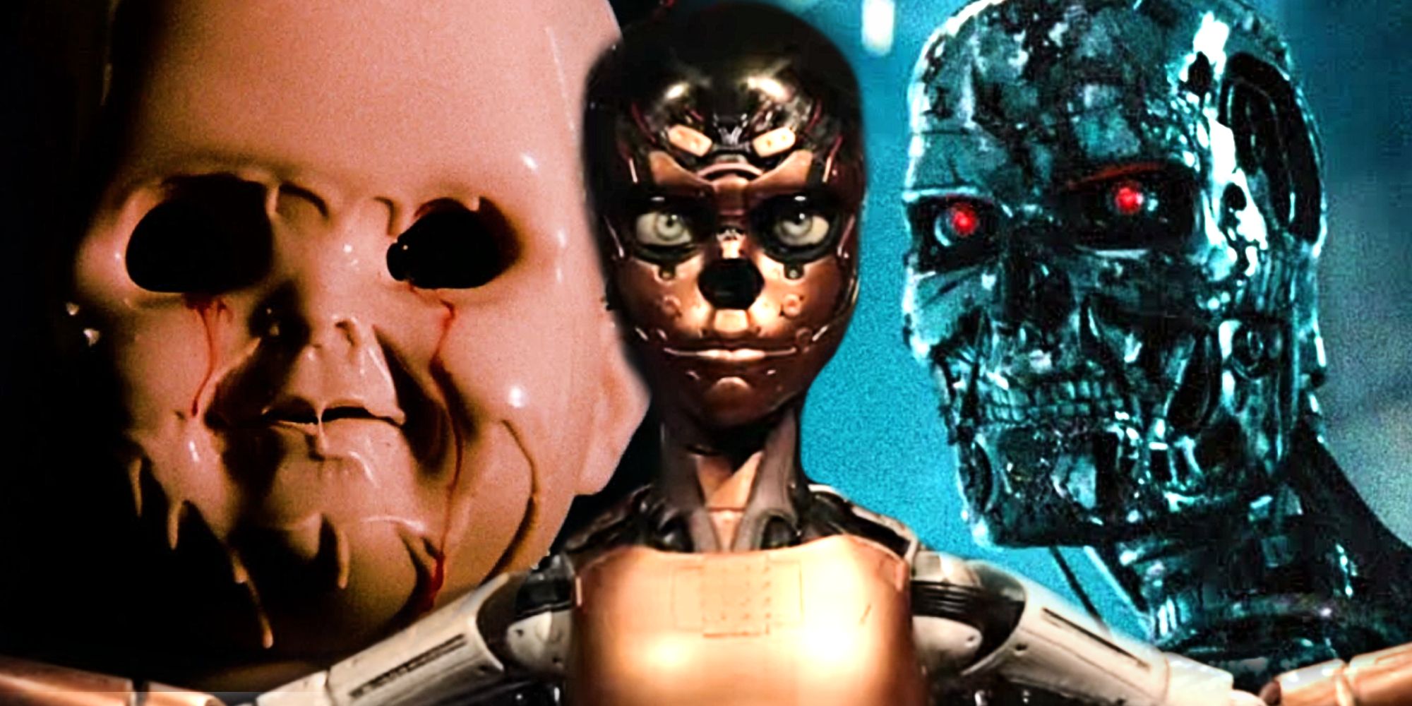 The creation of the Chucky doll, M3GAN's robot, and the T-800 Terminator