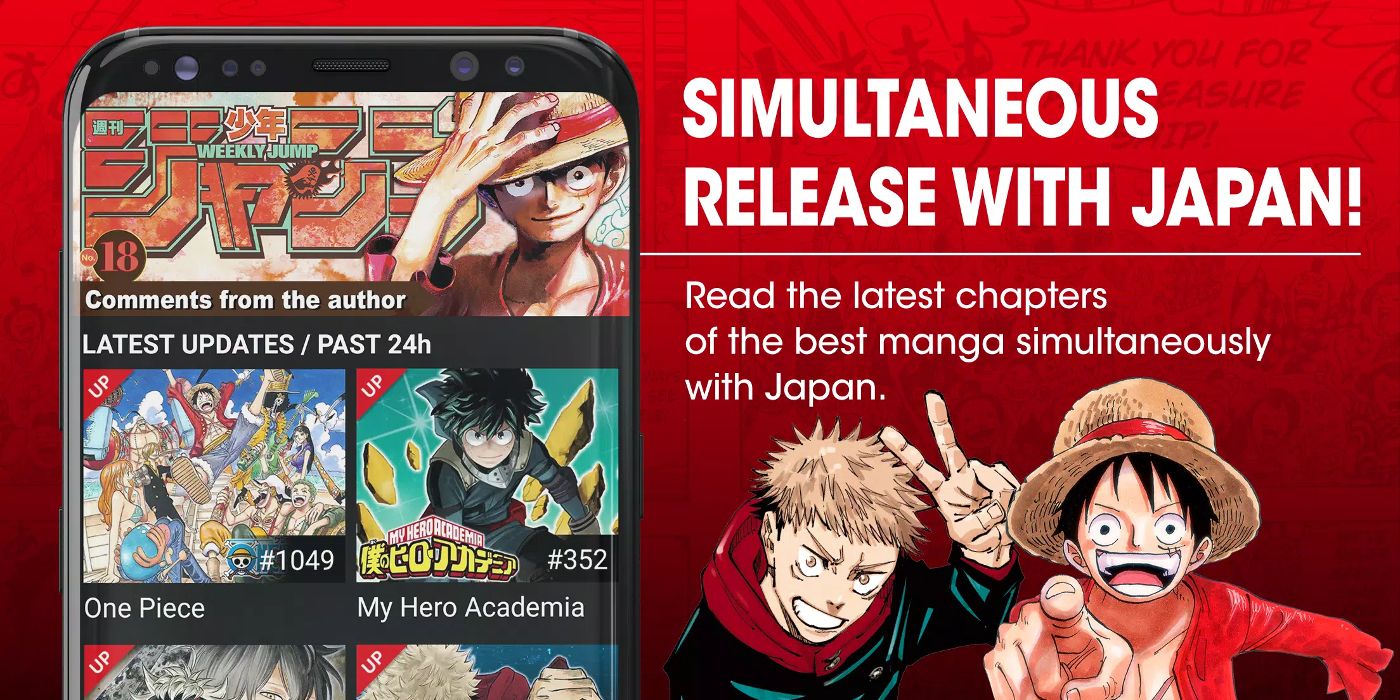 Luffy aparece em um anúncio da Manga Plus