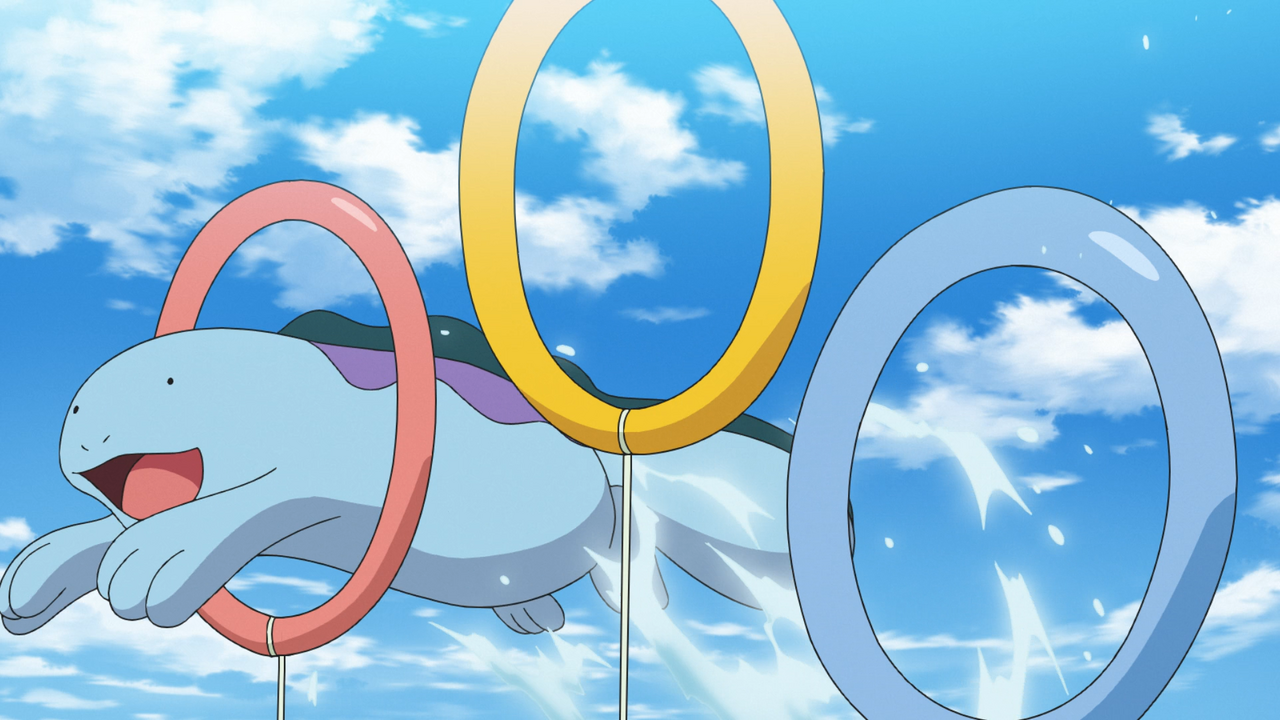Quagsire participating in the Marine Athletic Race in the Pokémon anime.